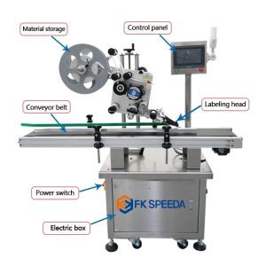 Case Packaging Adhesive Sticker Labeling Machine with Date Code Printer