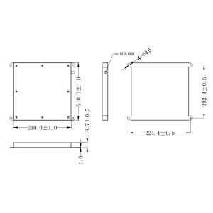 Silver / White Circular Polarised Antenna , Ultra Thin High Gain Directional