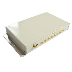 White RFID Antenna Multiplexer With 1 SMA RF Output Interface