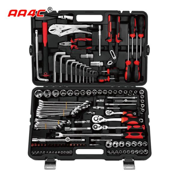 AA4C 129pcs auto repair tool kit shelf hardware hand tools workbench tools A6