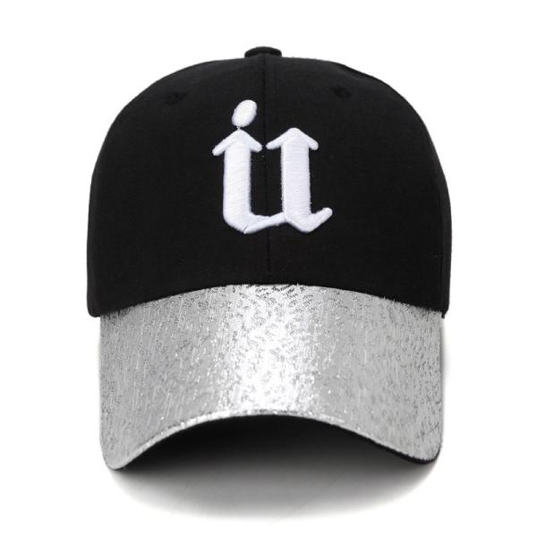 baseball caps and hats men 100% polyester piping running hat custom outdoor sports caps color:white&black size:adjust