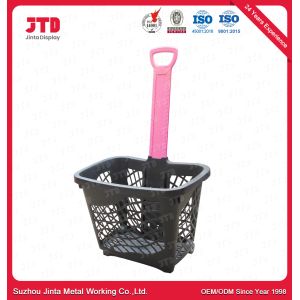 45L HDPP Plastic Trolley Basket 35kgs Loading Unfolding