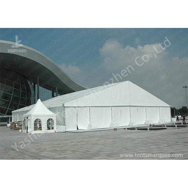 Quality High Pressed Frame Clear Span Steel Buildings UV Repellent Double Coated PVC Fabric Cover wholesale
