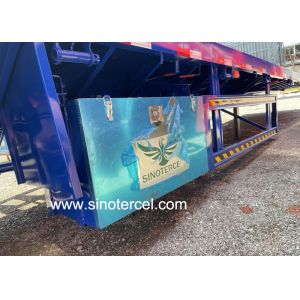 SINOTERCEL 3 Axles Semi Trailer 30t Flatbed Trailer Semi Truck