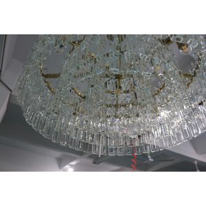 LED Modern Marignan Rectangular Chandelier 152cm Crystal Chandelier In Round