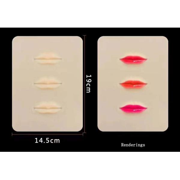 PMU Permanent Makeup Rubber 3D Lips Practice Skin Tattoo Mat To Practice Perfect Eyebrow