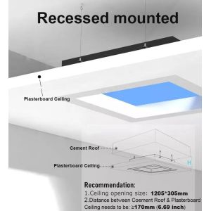 5000LM Dimmable Led Panel Light With Sunlight Like Illumination