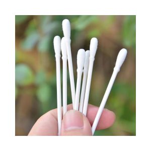 China 100% Pure Cotton Swab Medical Use Wooden Handle Treated With High Temperature on sale