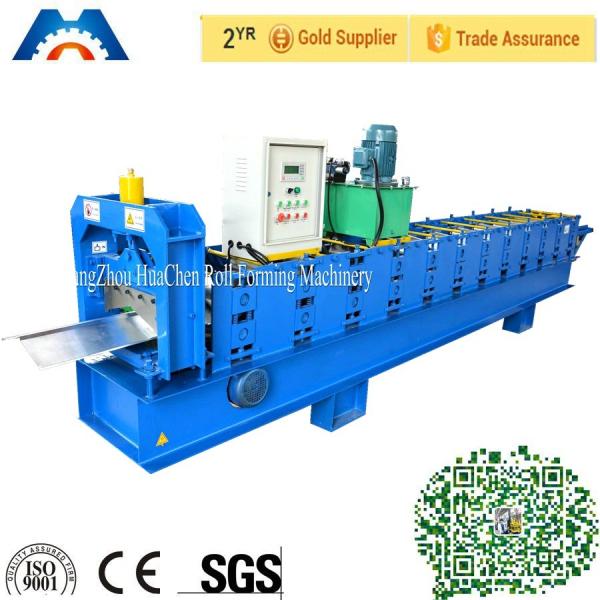 Quality Galvanized Steel Ridge Cap Roll Forming Machine With 12 Rows rollers 45# steel wholesale