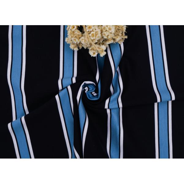 Skin-Friendly And Healthy Comfortable Hygroscopic Striped Knit Fabric For T-Shirt