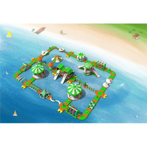Quality 0.9mm Inflatable Aqua Park Floating Slide Sport Platform wholesale