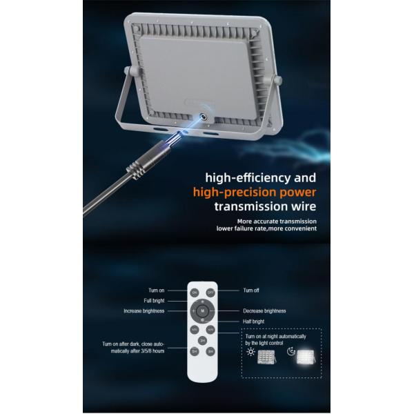 SMD Solar Powered LED Flood Light With Sensor Stadium Sports Field 20W 60W 8