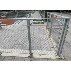 China Ss 304 Ferrule Cable Mesh With Frame Customized Anti Rust For Boundary Wall on sale
