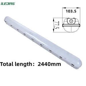 347V Option 2FT 4FT 8FT Linear LED Vapor Tight Tri Proof Light Fixture for Car