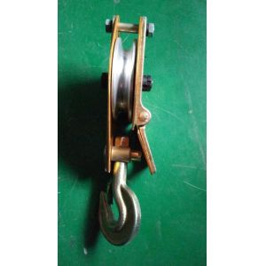 Power Construction Cable Pulley Block / Aluminium Sheaves Hoisting Block