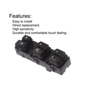 Auto Power window Double row switch for Hyundai celesta Front Left with light