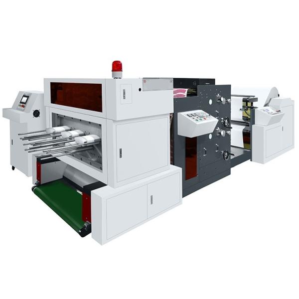Quality Automatic Printing Punching and Die Cutting Machine, for paper roll to make paper cup, multi-color printing wholesale
