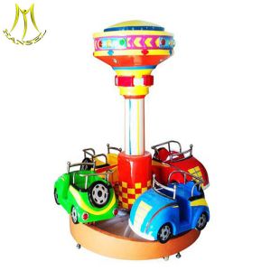 Cheap Hansel Amusement park outdoor musical carousel rides 3 seats mini kids carousel train for sale for sale