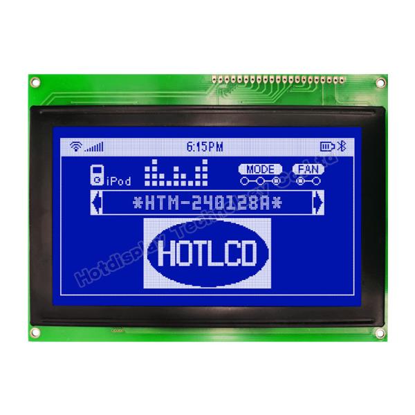 Quality Industrial 240x128 Graphic LCD , T6963C STN LCD Display MCU / 8bit wholesale