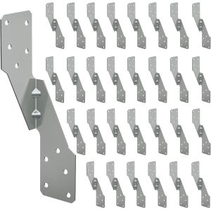 China 50Pcs Hurricane Straps Tie Brackets H2.5A Right Tie Galvanized Hurricane Tie Heavy Duty Rafters Ties For Wood on sale