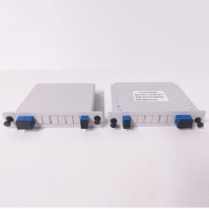 SC/UPC Passive Fiber Splitters 1x2 1:2 1*2 Insertion Type LGX PLC Splitter