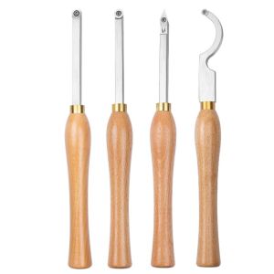 4PCS Mini SizeStandard Tungsten Carbide Woodturning Tools with Replaceable