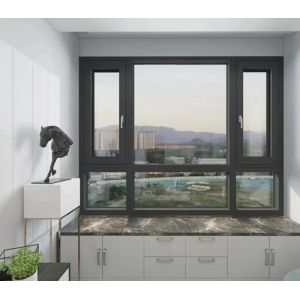 Cheap Custom Aluminum Casement Windows with Soundproof Insulation for Office Building for sale