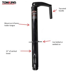 Cheap Durable ISO9001 Certification 2000lbs RV Trailer Jack Top Wind for sale