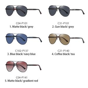 Aviator Metal Frame Sunglasses Custom Service With 60mm Lens
