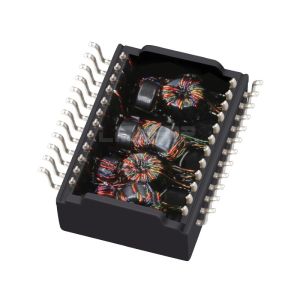 LP6018NL Single Port POE+ 5G Base -T Ethernet Transformer Modules SMD 24 Pin