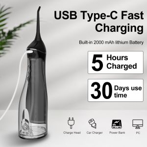 Portable Rechargeable Electric Toothbrush with 4 Modes and 5-Hour Charging Time