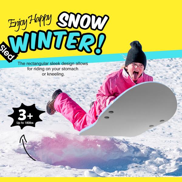 Experience Comfort and Durability with All Mountain Snow Sled Durable XPE Foam Material