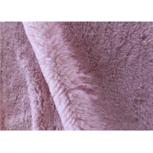 300GSM Polyester Faux Rabbit Fur Fabric For Slipper Making