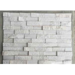 China Natural Snow White Marble Stone Veneer Ledge Stone 60x15 40x15 Z Shape on sale