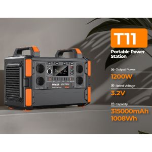 1200W LiFePO4 Portable Power Station with Solar Panel and MPPT