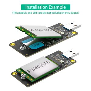 NGFF(M.2) Key B To USB 3.0 Adapter With SIM 6pin Slot For WWAN/LTE ModuleHigh