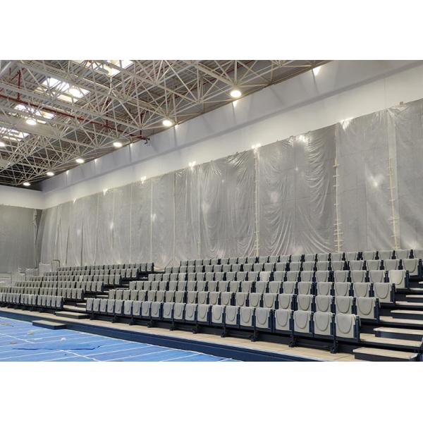 Nose Mounted Retractable Theater Seating Bleacher Wall Attached Platform Long