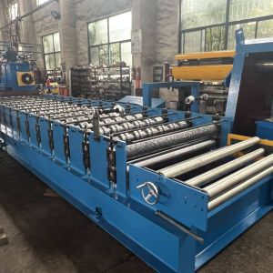 1220mm Width Galvanized Roof Metal Tile Making Machine Roof Tile Roll Forming