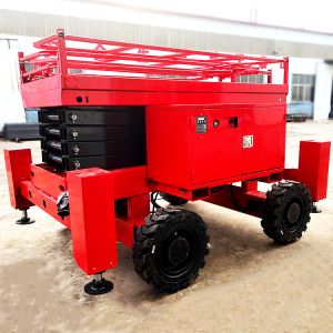 12m 500Kg Aerial Work Capacity Diesel Mobile Scissor Hydraulic Lift Tables