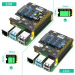 New version 3 in 1 Combo M.2 NVMe to PCIe Adapter with cooler fan and Automatic