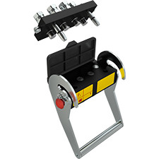 Quality Aluminium Hydraulic Multi Coupler For 3/8" Thread 4 Hydraulic Line QPS Flat Face wholesale