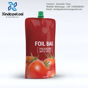 Custom Disposable Juice Nozzle ,Cream Mousse Beverage, Honey Granule Ketchup