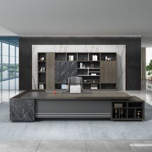 Executive Large Office Table with MDF Wooden Material and Contemporary Design