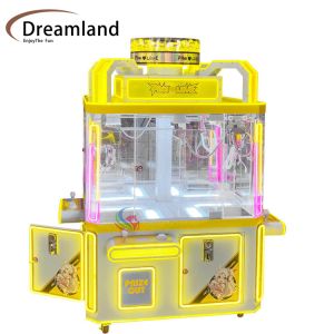 Lucky Rainbow 4 Players Claw Game Machine offering bright lighting and smooth claw mechanics to attract players in competitive arcade environments