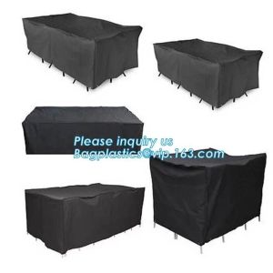 PATIO WEATHER PROTECTION 8 SEATER RECTANGULAR FURNITURE SET COVERS,HEAVY DUTY