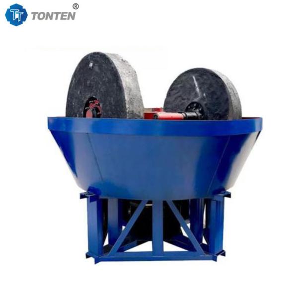 Quality Wet Iron Ore Double Wheel Gold Grinding Machine Barite Quartz Grinding Machine wholesale