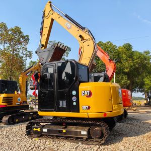 Used Cat307E2 Excavator Cat C2.6 DI Turbo Engine Secondhand Mini Excavator