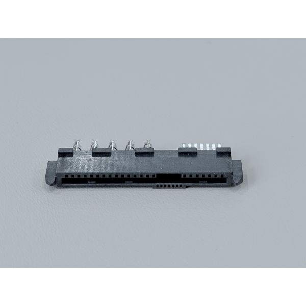 High-Speed SAS 29P IDC Female Pin Connector 180° with Locating Peg, Phosphor Bronze Terminals & 15U" Gold Plating | Electrical PCB Wire Cable