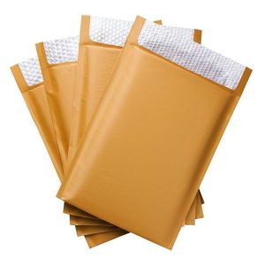 Lightweight Brown Bubble Mailers Using Poly Bubble Inside Material Offering Superior Protection for Mailing and Shipping