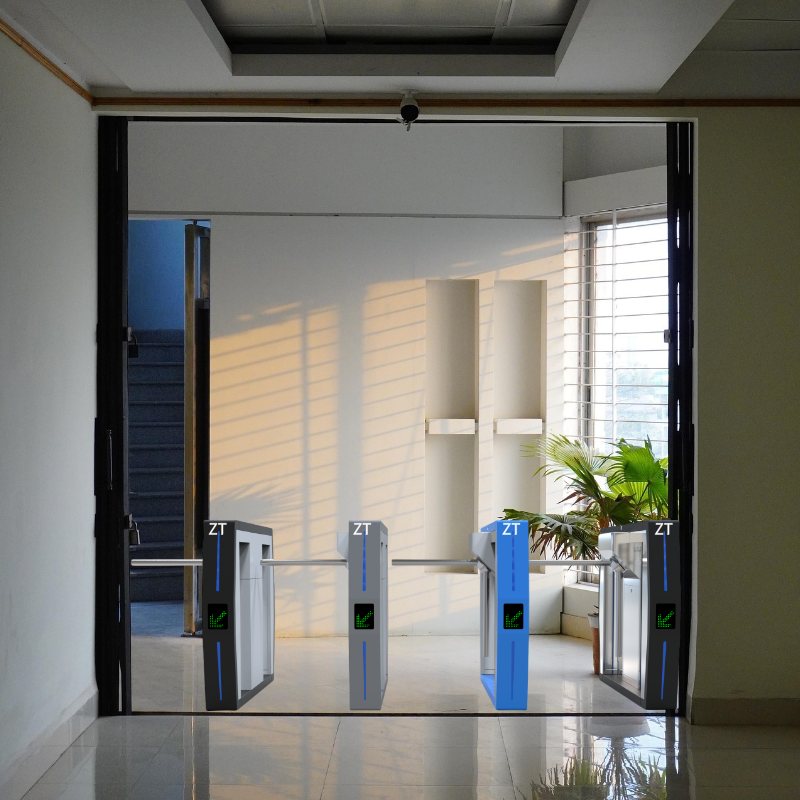 Full Automatic Double Arm Tripod Turnstile Gate with RS485 Communication AC 220V